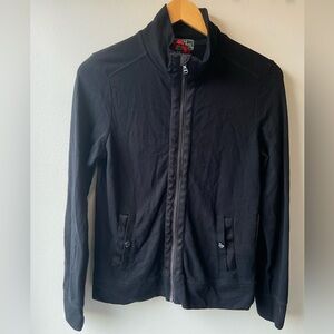 Ralph Lauren black cotton zip sweater